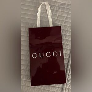 Gucci Deep Burgundy Gift Bag